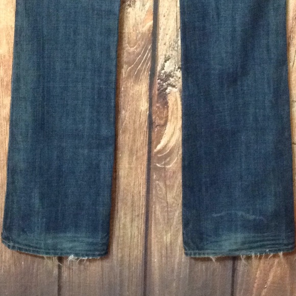 🦋 7FAM boot cut jeans size 26x33 1/2 - Picture 3 of 6